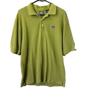 Ahead Crescent Golf Club Men's Shirt Size LARGE, Olive Color, Short Sleeve